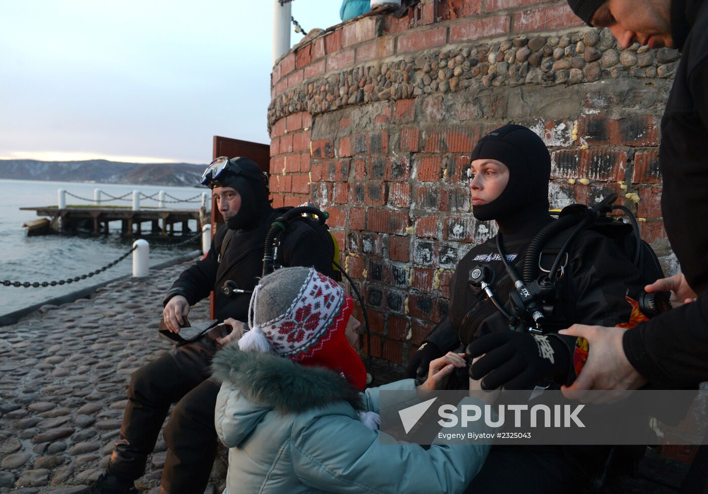 Olympic torch relay. Baikal
