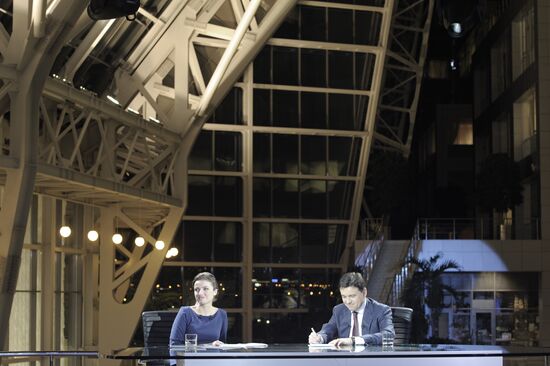 Andrei Vorobyov holds news conference