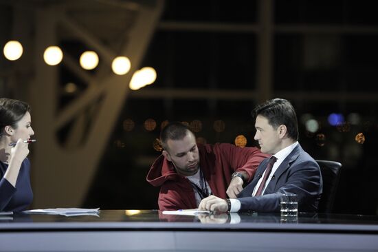 Andrei Vorobyov holds news conference