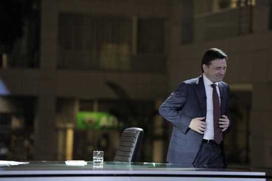 Andrei Vorobyov holds news conference