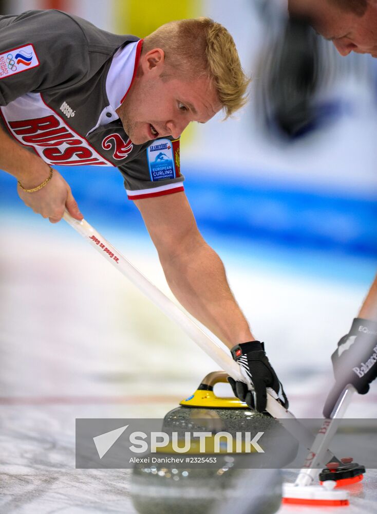 European Curling Championships 2013. Day One