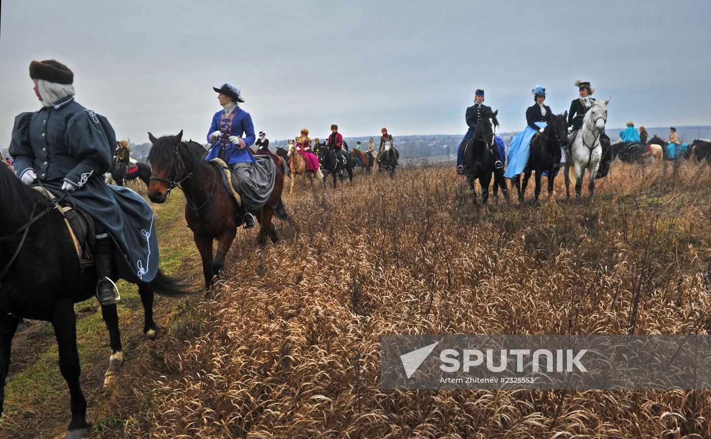 Costume mounted hunting event