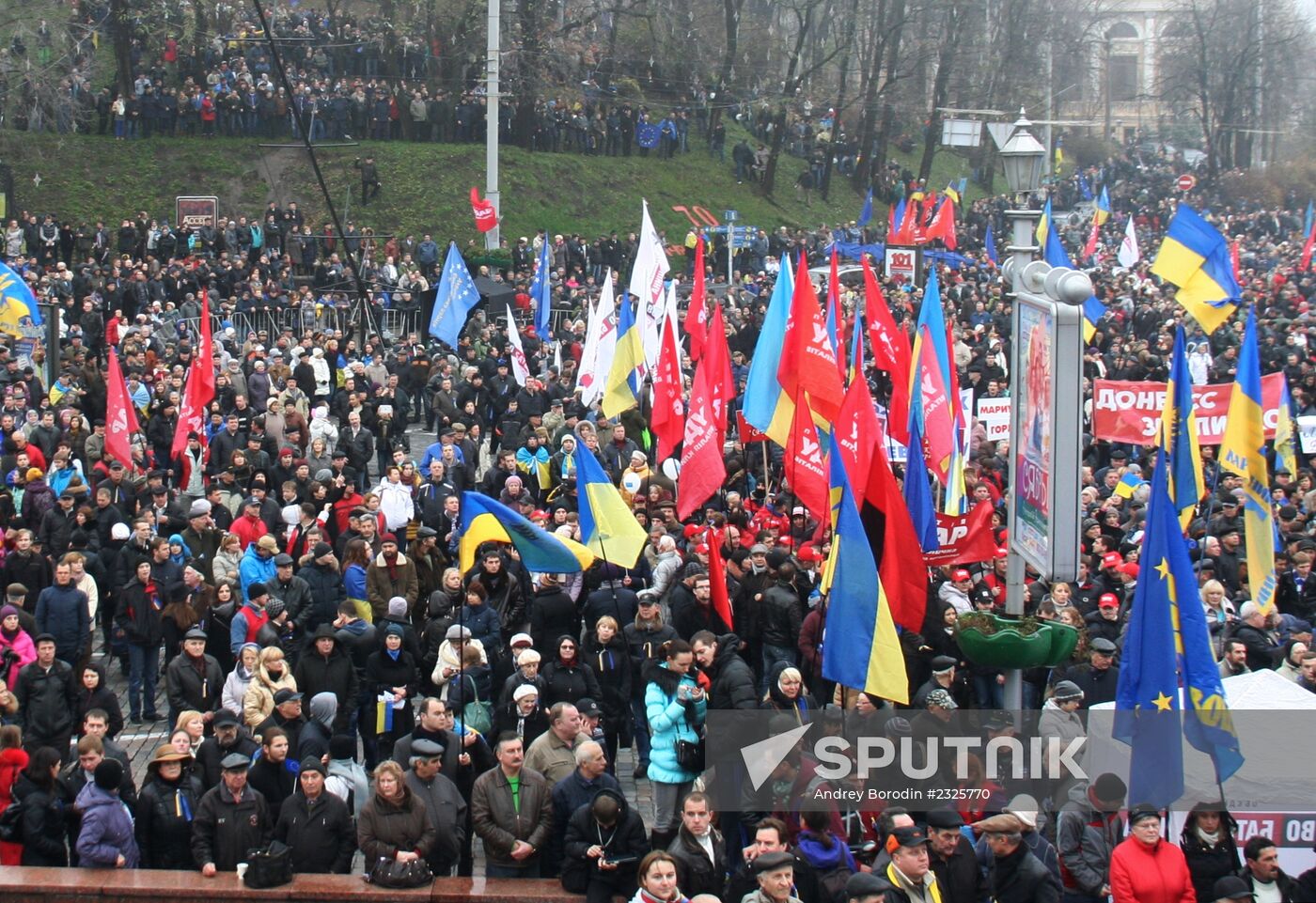 Pro-EU rally in Kiev, Ukraine