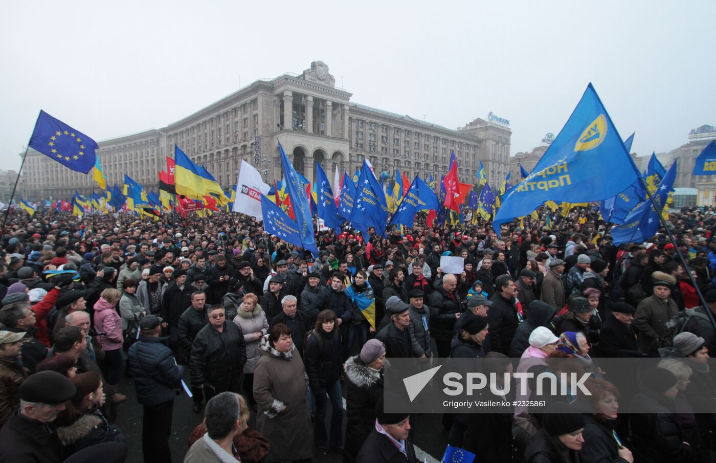 Pro-EU rally in Kiev, Ukraine