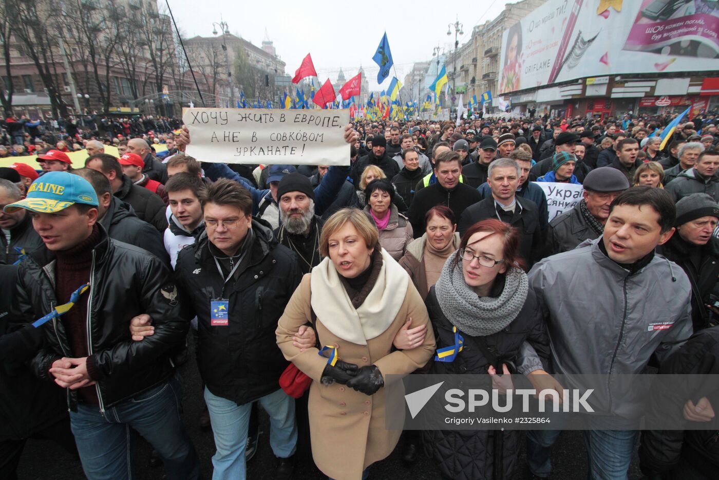 Pro-EU rally in Kiev, Ukraine