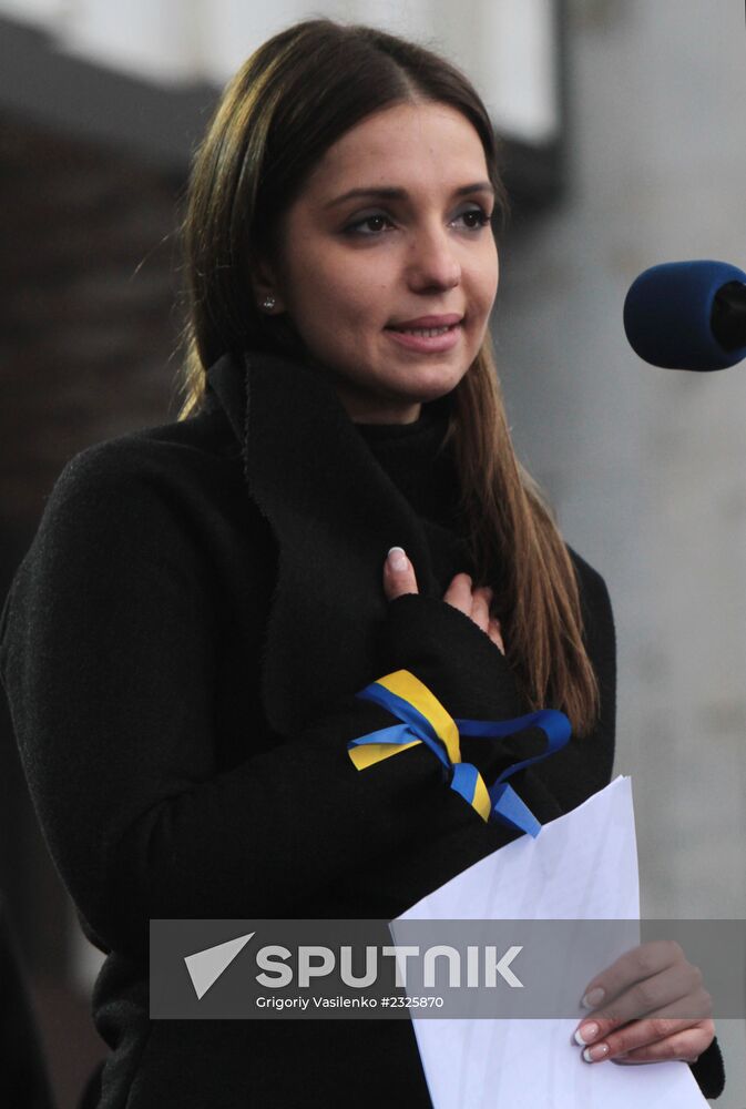 Pro-EU rally in Kiev, Ukraine