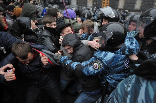 Pro-EU rally in Kiev, Ukraine