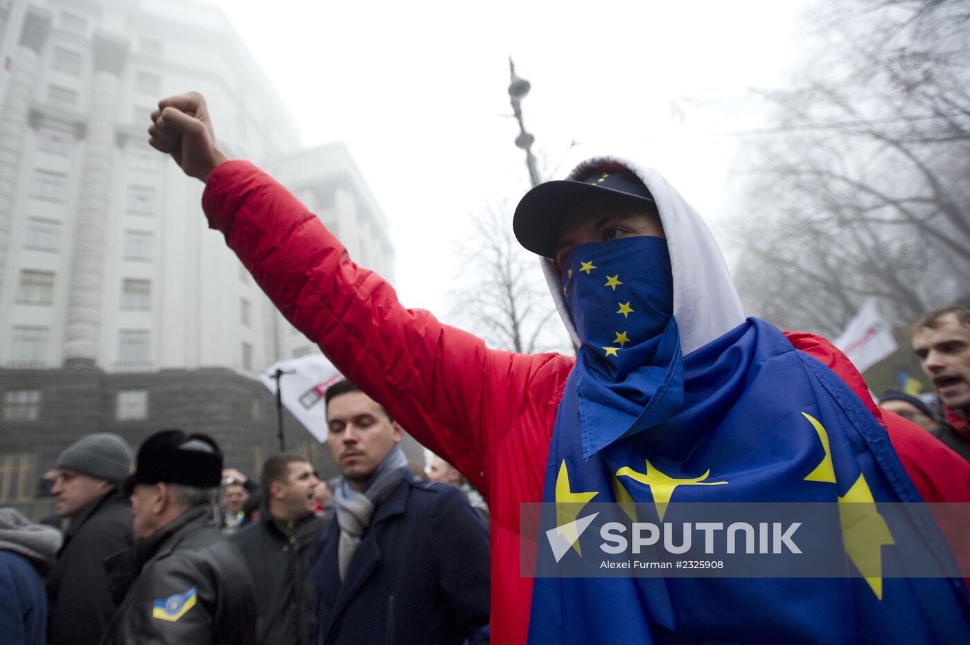 Pro-EU rally in Kiev, Ukraine