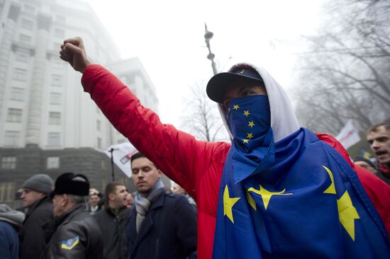 Pro-EU rally in Kiev, Ukraine