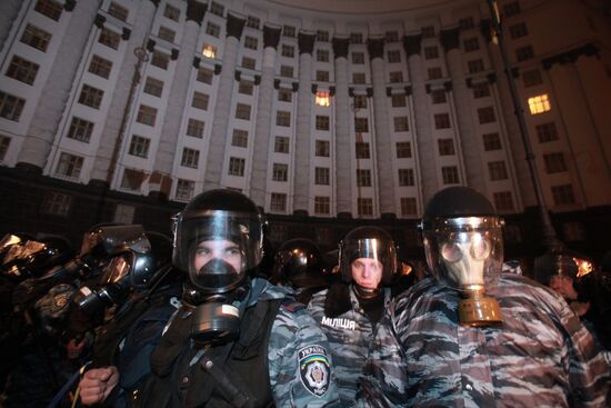 "For a European Ukraine" rally in Kiev