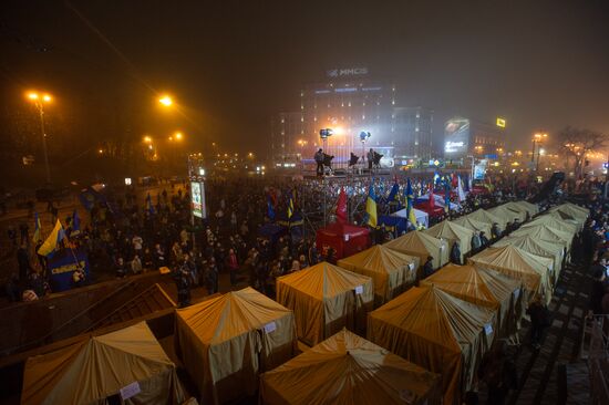 For a European Ukraine rally in Kiev