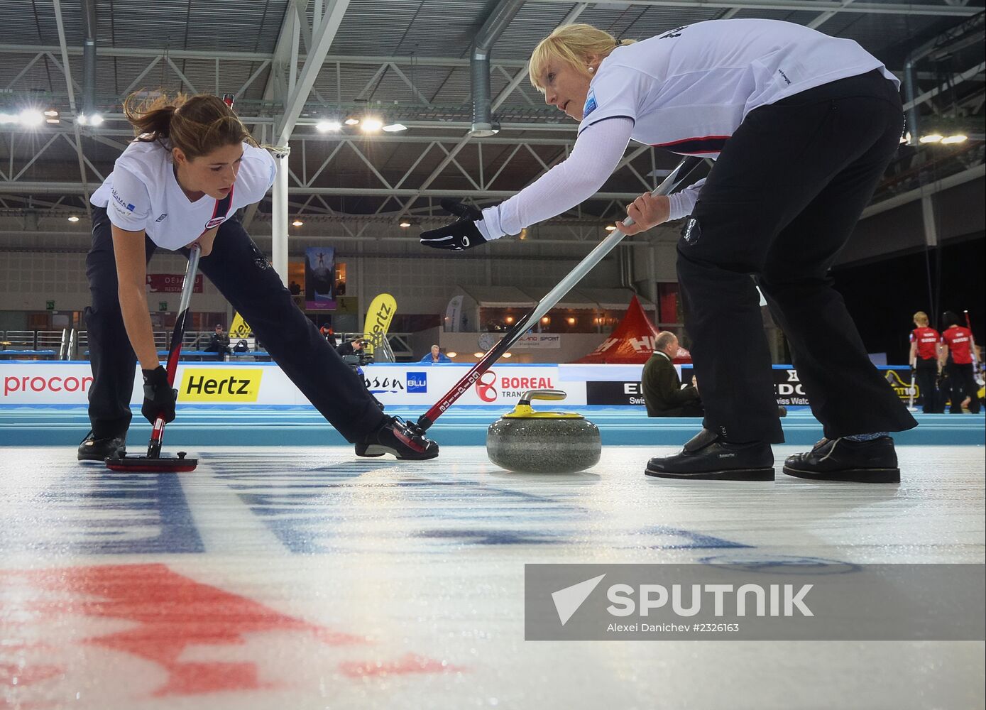 European Curling Championships. Day Three