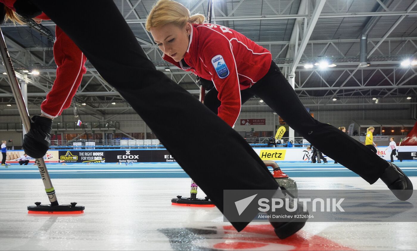 European Curling Championships. Day Three