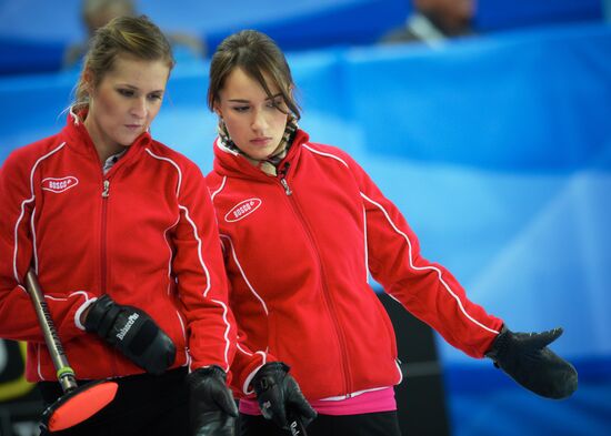 European Curling Championships. Day Three