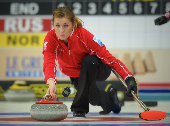 European Curling Championships. Day Three