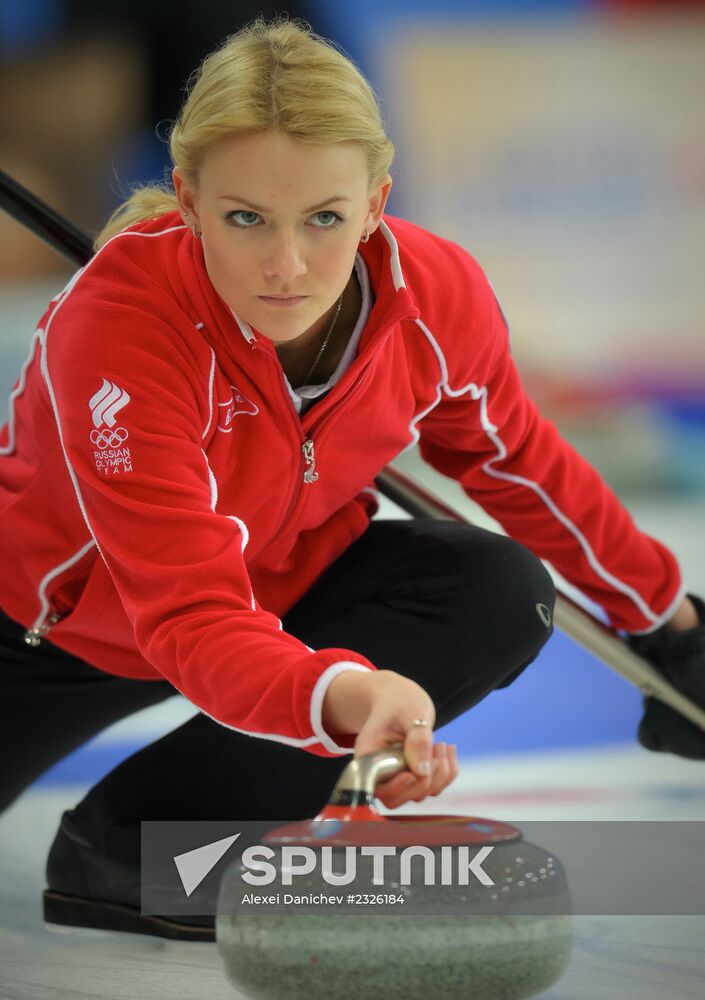 European Curling Championships. Day Three