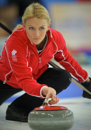 European Curling Championships. Day Three