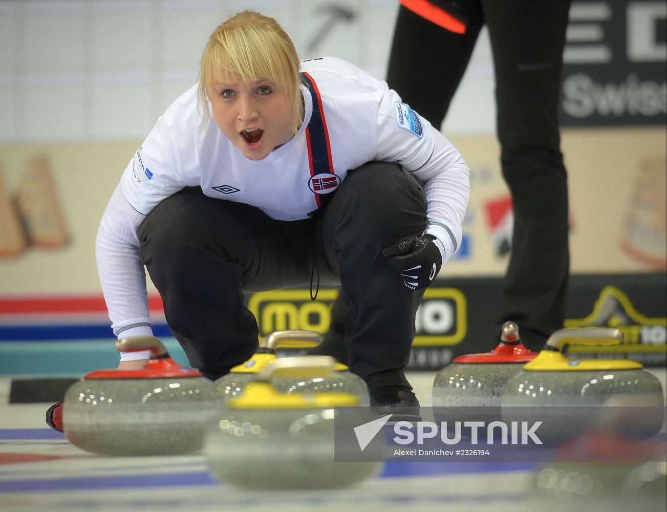 European Curling Championships. Day Three