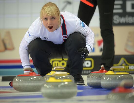 European Curling Championships. Day Three