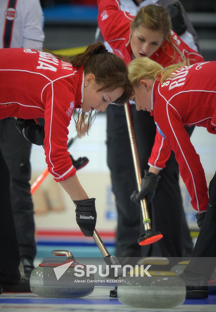 European Curling Championships. Day Three