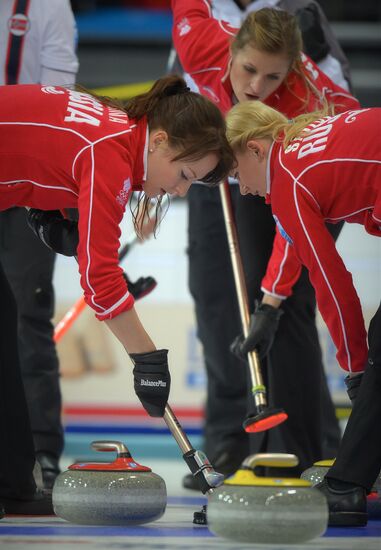 European Curling Championships. Day Three