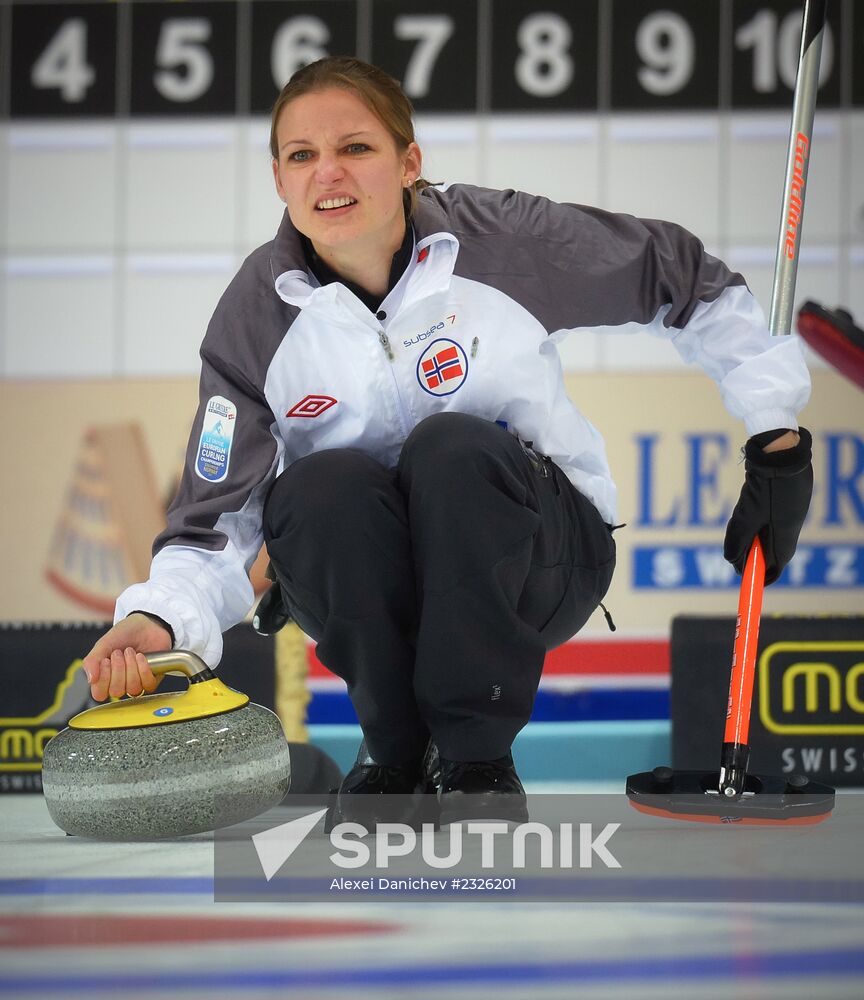 European Curling Championships. Day Three