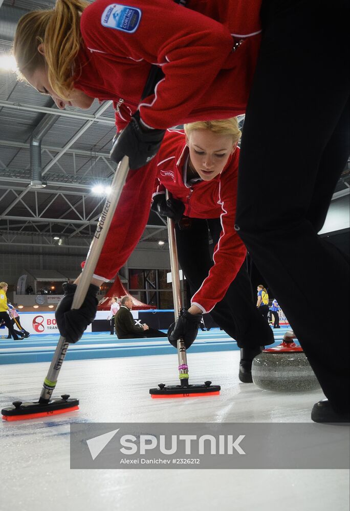 European Curling Championships. Day Three