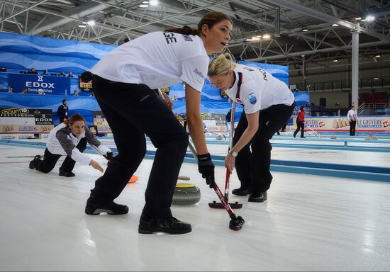 European Curling Championships. Day Three