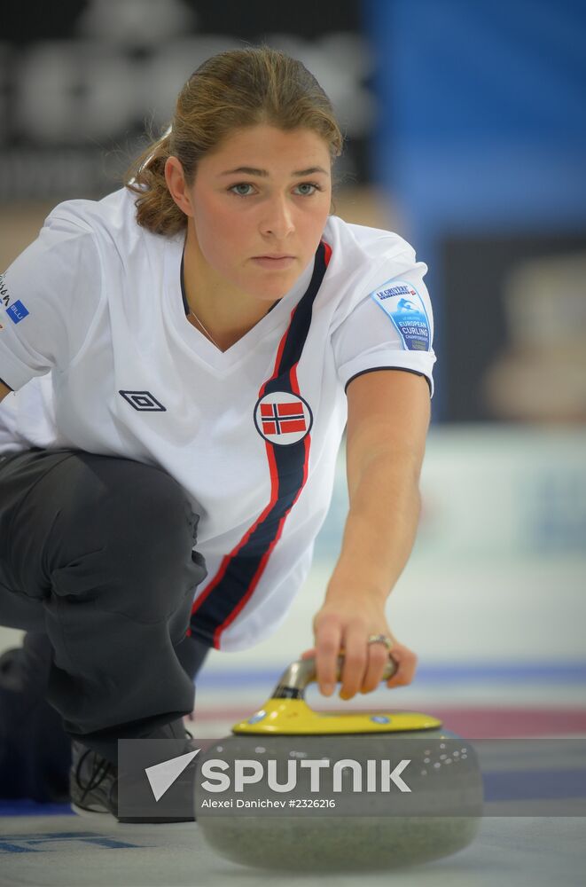 European Curling Championships. Day Three