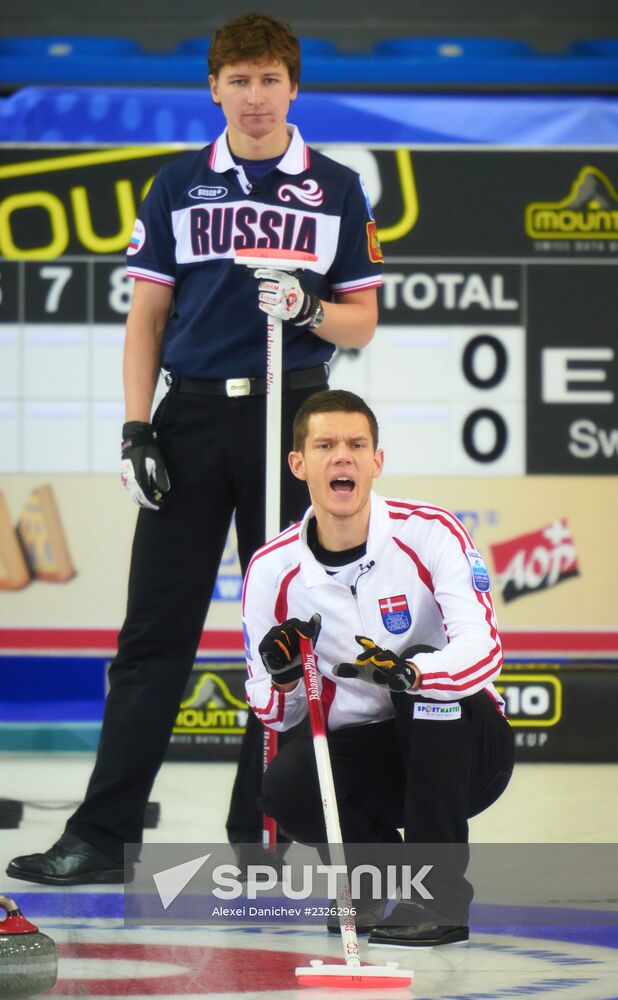 European Curling Championships. Day Three