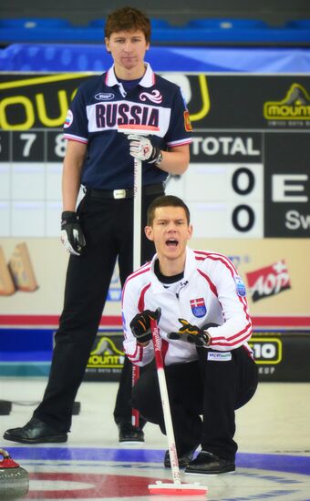 European Curling Championships. Day Three