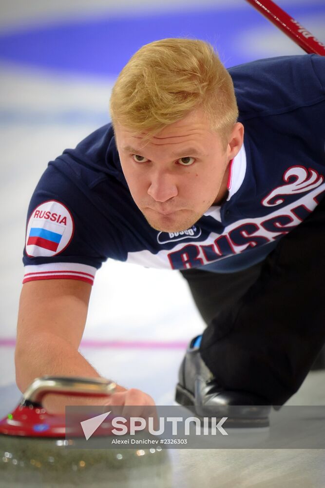 European Curling Championships. Day Three