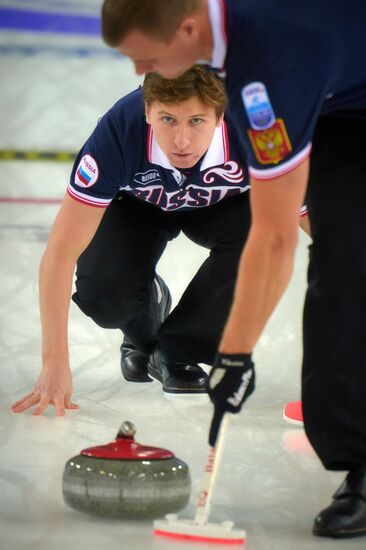 European Curling Championships. Day Three