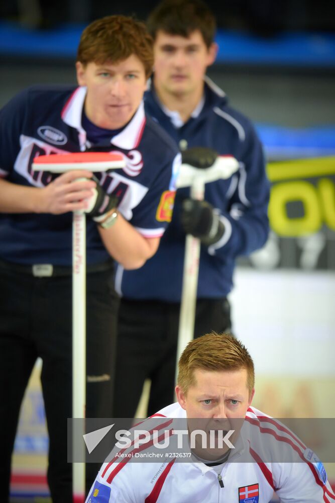 European Curling Championships. Day Three