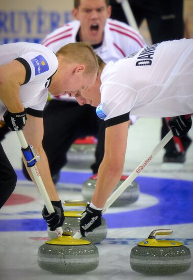 European Curling Championships. Day Three