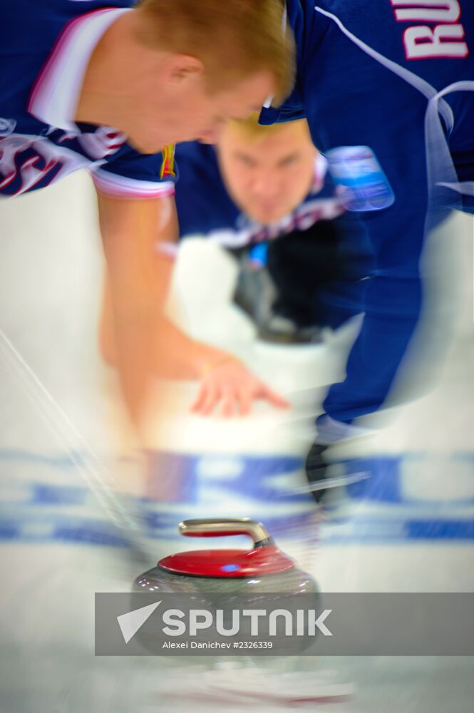 European Curling Championships. Day Three