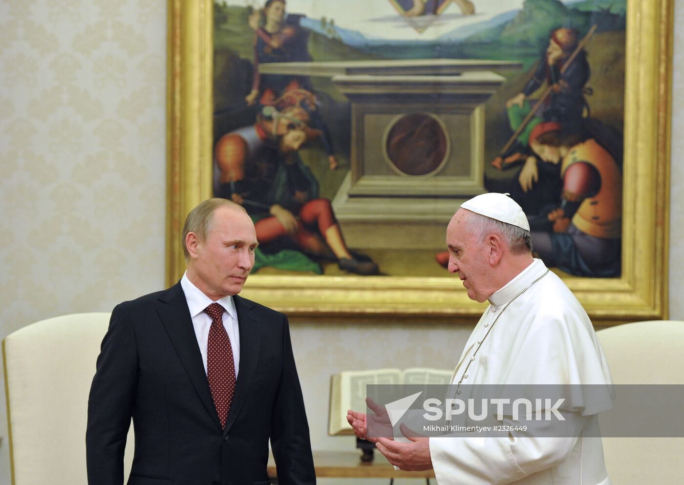 Vladimir Putin visits the Vatican