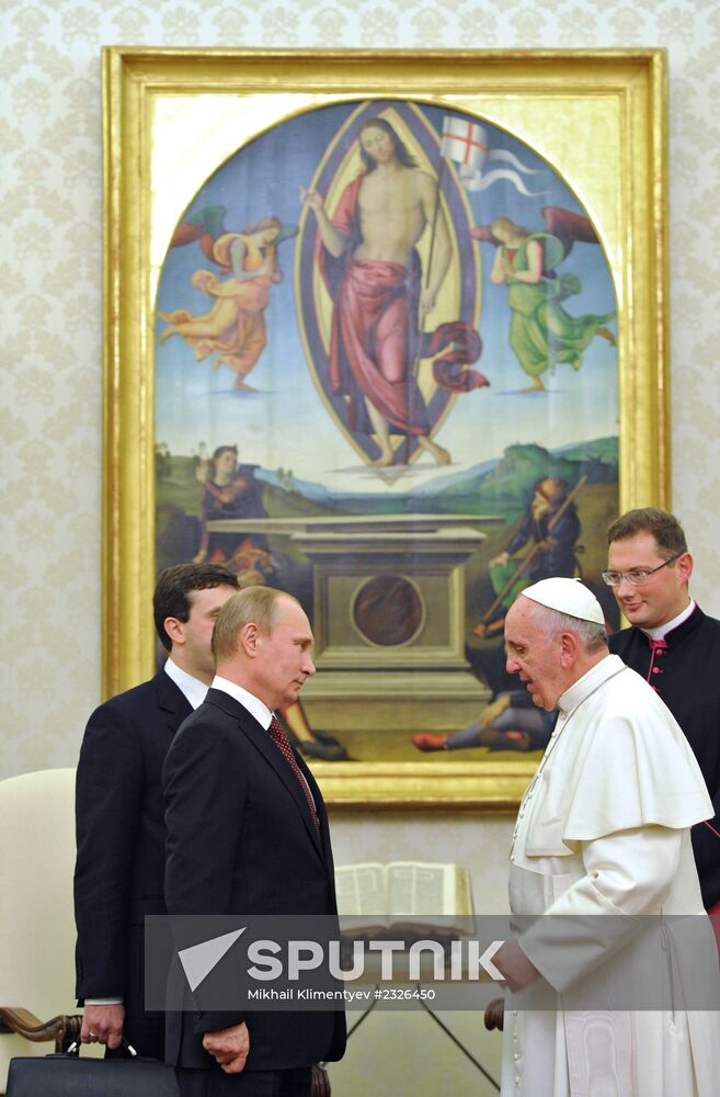 Vladimir Putin visits the Vatican