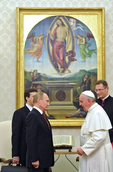 Vladimir Putin visits the Vatican