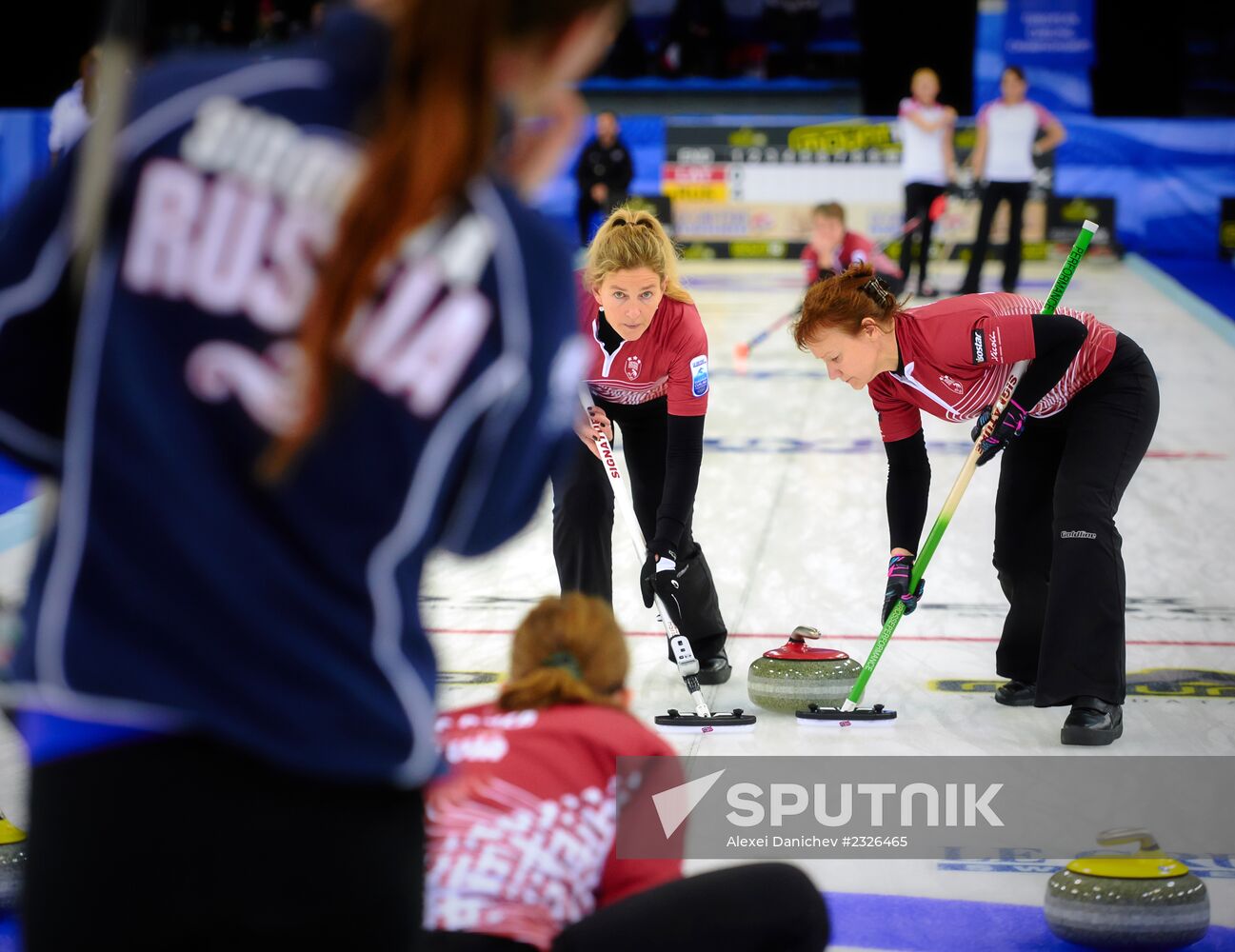 European Curling Championships. Day Three