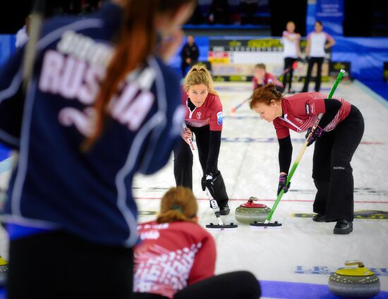 European Curling Championships. Day Three