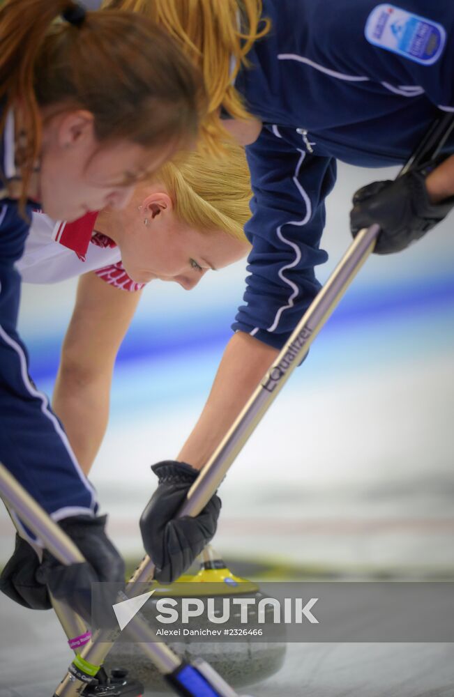 European Curling Championships. Day Three