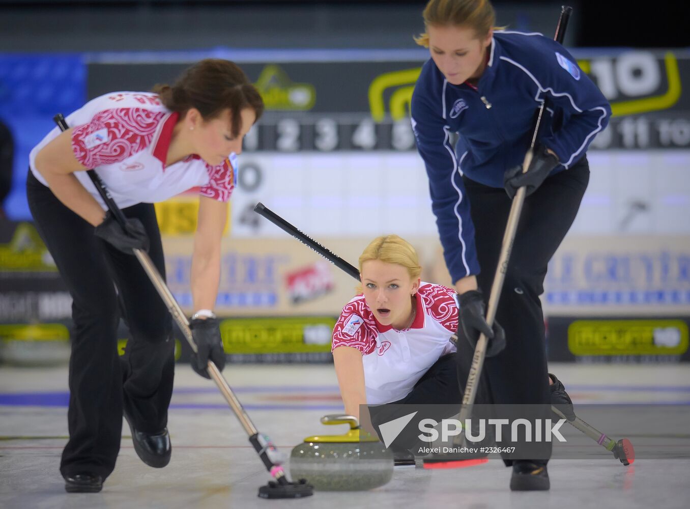 European Curling Championships. Day Three