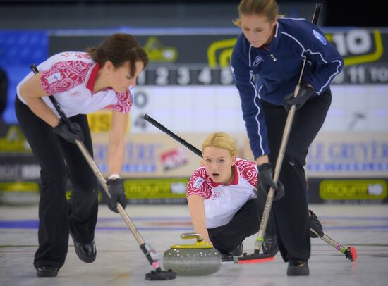 European Curling Championships. Day Three