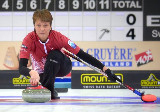 European Curling Championships. Day Three