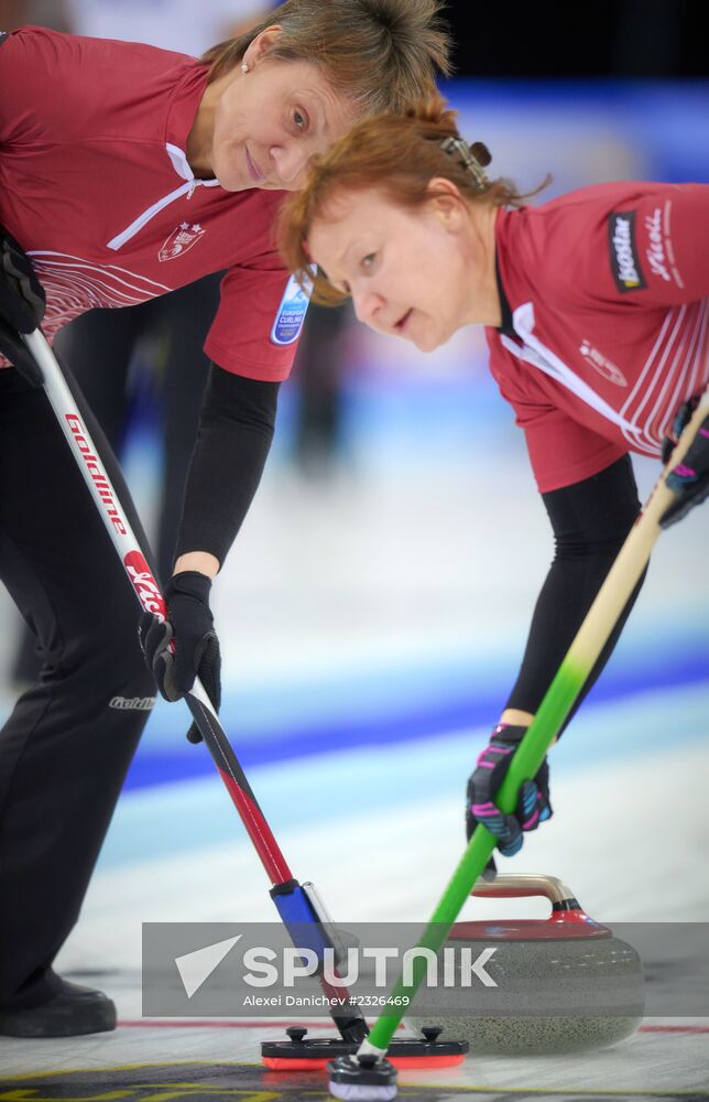 European Curling Championships. Day Three