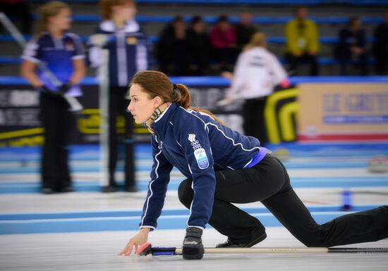 European Curling Championships. Day Three