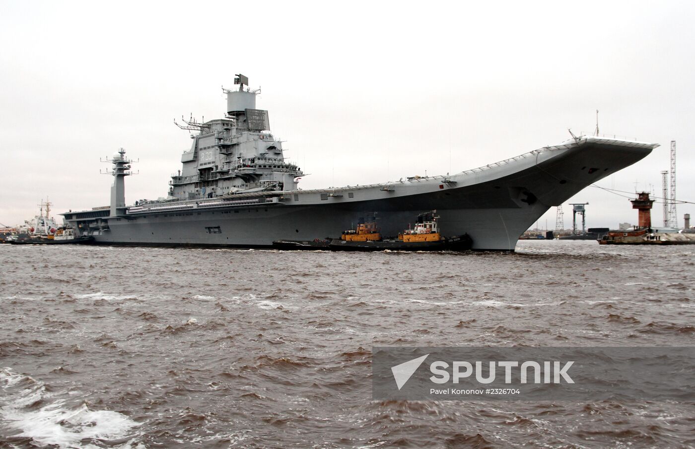 Indian Vikramaditya aircraft carrier leaves Severodvinsk