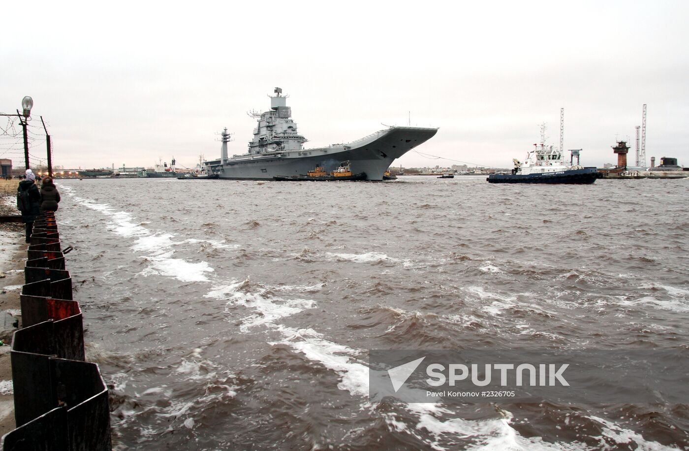Indian Vikramaditya aircraft carrier leaves Severodvinsk