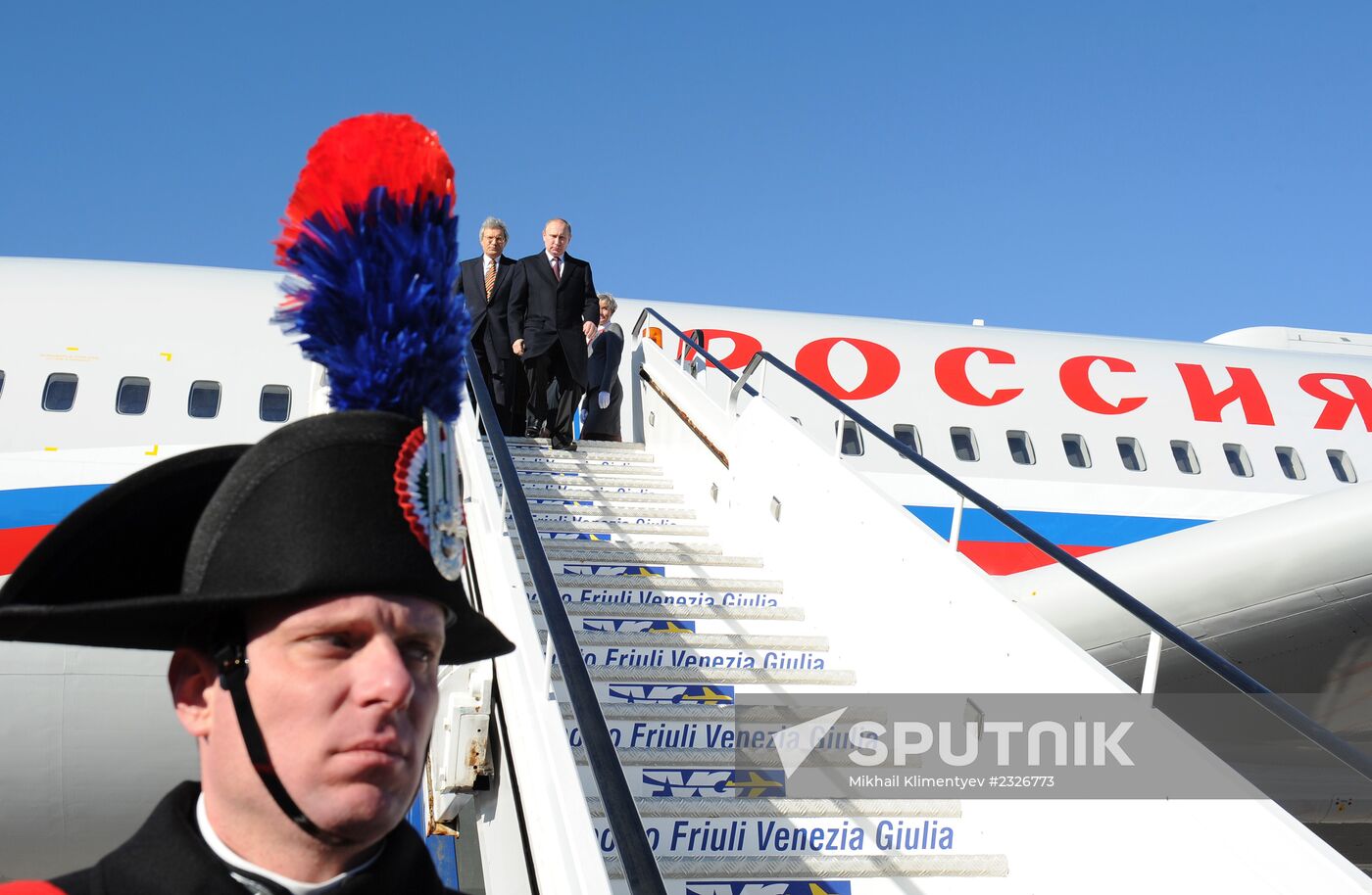 Vladimir Putin visits Italy